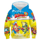 Children Cartoon Game Super Zings 3D Print Hoodies Kids Clothes Girls Sweatshirts Boys Autumn Outfits Unisex Anime Clothing Tops