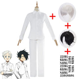 The Promised Neverland Cosplay Costume Student Uniform Emma Norman Ray Cosplay Wig Washable Tattoo Stickers NO.22194/63194/81194