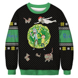 Fashion Ugly Christmas Sweater Movie Cartoon Characters 3d Printing Round Neck Sweater Couple Long Sleeve Pullover Sweater