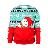Ugly Christmas Sweater for Gift Funny Pullover Thin Sweater Womens Mens Jerseys Tops Autumn Winter Clothing Xmas Lady