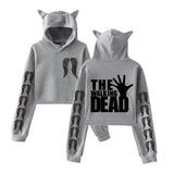 The Walking Dead TV Aesthetics Hooded Cropped Sweatshirts Hoodies