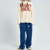 Hip Hop Sweatshirt Women Autumn Letter Print Hoodie Long Sleeve Cotton Tops Streetwear Pullover