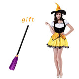 Halloween Witch Costumes Adult Anime Cosplay Women Sexy Cosplay Party Fancy Dress With Hat Christmas Gift
