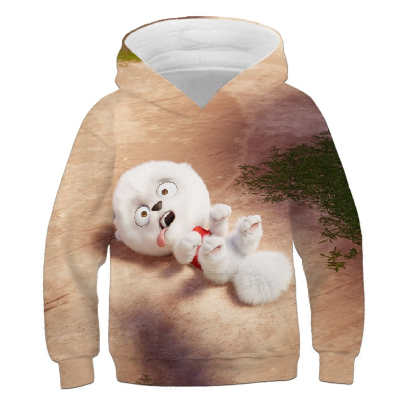 Kids Clothes Girls Cute Cartoon Dog 3D Print Hoodies Children's Clothing Autumn Bluey Sweatshirts Boys Long Sleeve Tops Outfits