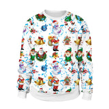 Ugly Christmas Sweater for Gift Funny Pullover Thin Sweater Womens Mens Jerseys Tops Autumn Winter Clothing Xmas Lady