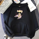 Keroberos Hoodie Women Oversized Sweatshirt Kawaii Clothes Cartoon Print Sakura Anime Casual Daily Streetwear Pullovers
