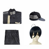 Anime Danganronpa Saihara Shuichi Detective Uniform Hat Set Cosplay Costume