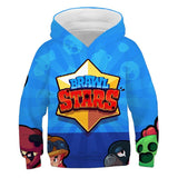 New Boys Bravl Stars 3D Print Hoodies Kid Clothes Girls Game Cartoon Fashion Children Clothing Long Sleeve Sweatshirts Baby Tops