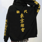 Anime Tokyo Revengers Hoodie Pullovers Tops Fashion Print Zipper Unisex