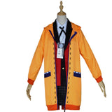 Jakcet Yomoduki Runa Cosplay Costume Kakegurui Compulsive Gambler Runa Women Orange Hooded Zip Coat