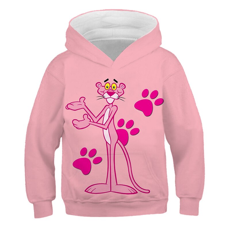 Kids Girls Clothes Outfits Pink 3D Print Boys Hoodies Coats Autumn Hooded Sweatshirt Clothes Children Long Sleeve Pullover Tops