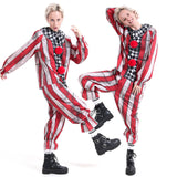 New Halloween Costumes Adult Funny party Clown Costume Naughty Joker Jester Uniform Fancy Dress Cosplay for Men Women