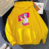 Anime SK8 The Infinity Langa and Reki Carton Printed Long Sleeve Oversize Sweatshirt Kawaii Streetwear Hoodie