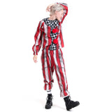 New Halloween Costumes Adult Funny party Clown Costume Naughty Joker Jester Uniform Fancy Dress Cosplay for Men Women