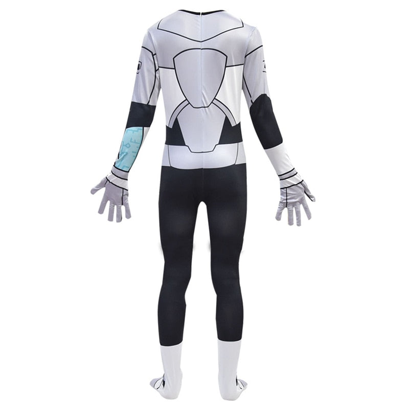 New Teen Titans Go Costume Cosplay Superhero Robin Cyborg Costume Children Full Sets Halloween Costume for Kids