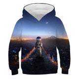 Kids Clothes Boys Astronaut Space 3D Print Hoodies Children's Clothing Cartoon Long Sleeve For Girls Autumn Pullovers Sweatshirt