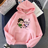 Anime Hoodie Hunter x Hunter Print Winter Harajuku Men Women Oversized Sweatshirt Japanese Streetwear Warm Couple Clothes