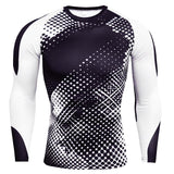 3D Printed T shirts Men Compression Shirts Long Sleeve Training Tops Tees Gyms Fitness T-shirt