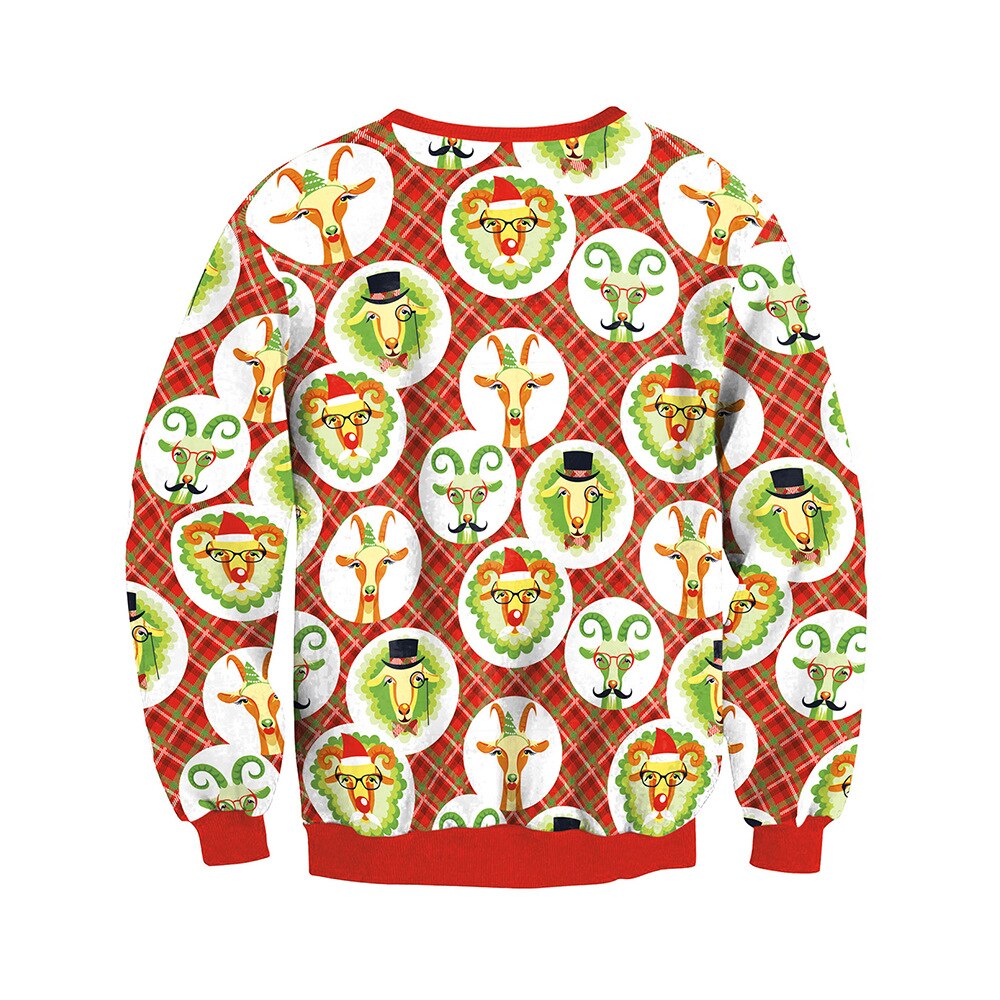 Ugly Christmas Sweater Round Neck NEW Fashion Long Sleeve Casual Pullover