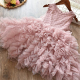 Baby Girls Smash Cake Princess Costume Summer Infant Fairy Pink Frocks Kids Dress