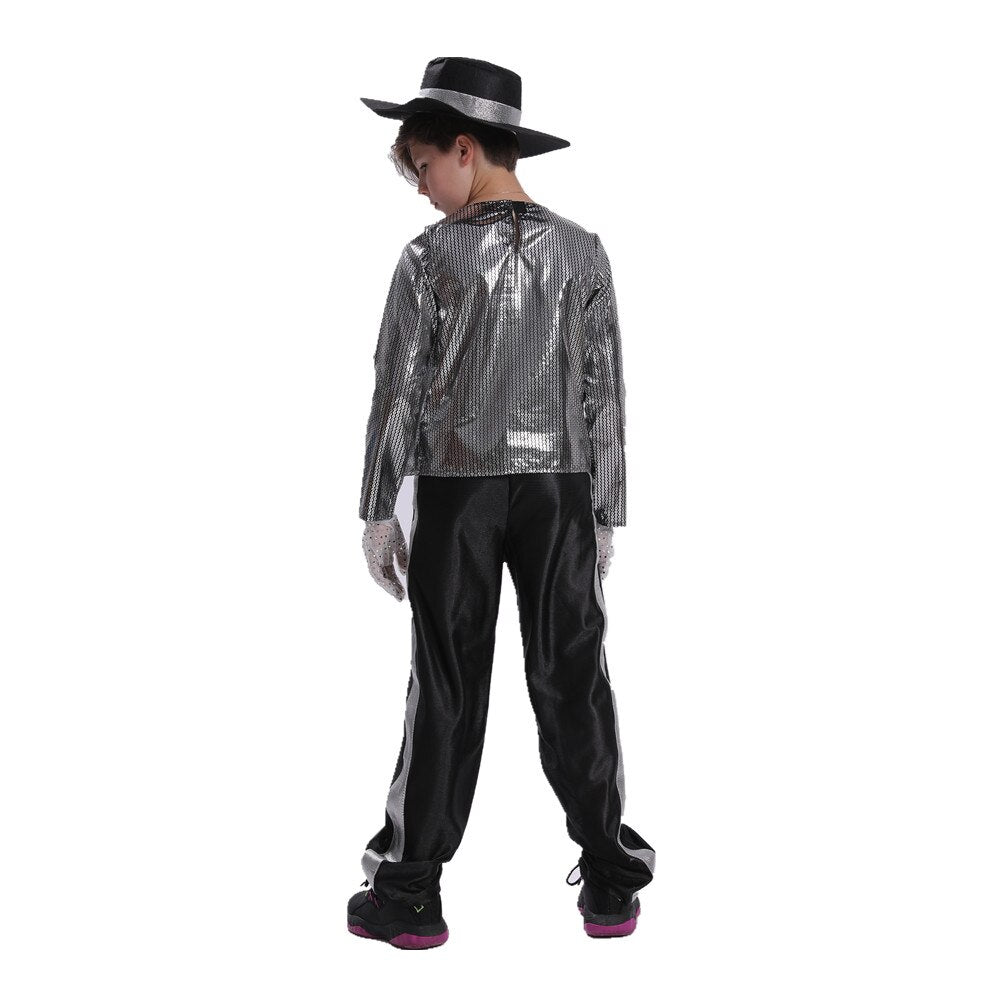 Buy CALANDIS® Boys Kids Michael Jackson Costumes Performance Halloween Fancy  Dress L Online at Low Prices in India 
