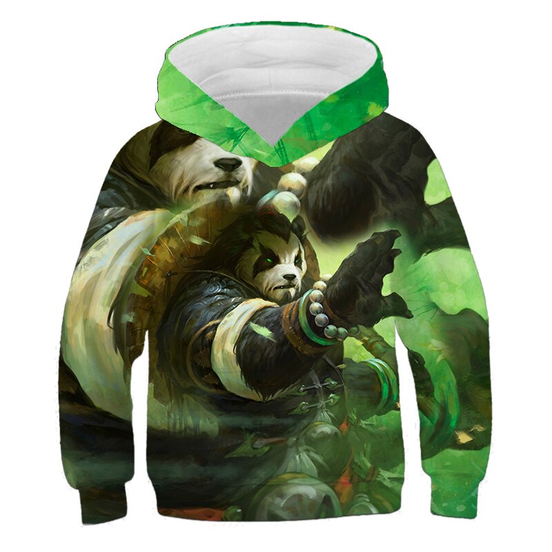 Children Movie Panda 3D Printed Hoodies Boys Girls Cute Sweatshirts Hoodie Kids Fashion Pullovers Clothes Tops 4T-14T Sweaters