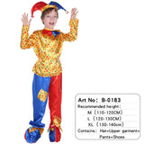 Halloween Funny Kids Children Clown Costume For Baby Girls Boys Holiday Purim Carnival Party Costumes Dress