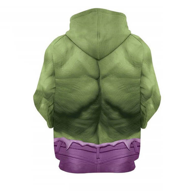Hulk Hoodie Avengers Movie Unisex Adult Cosplay 3D Print Jacket Sweatshirt