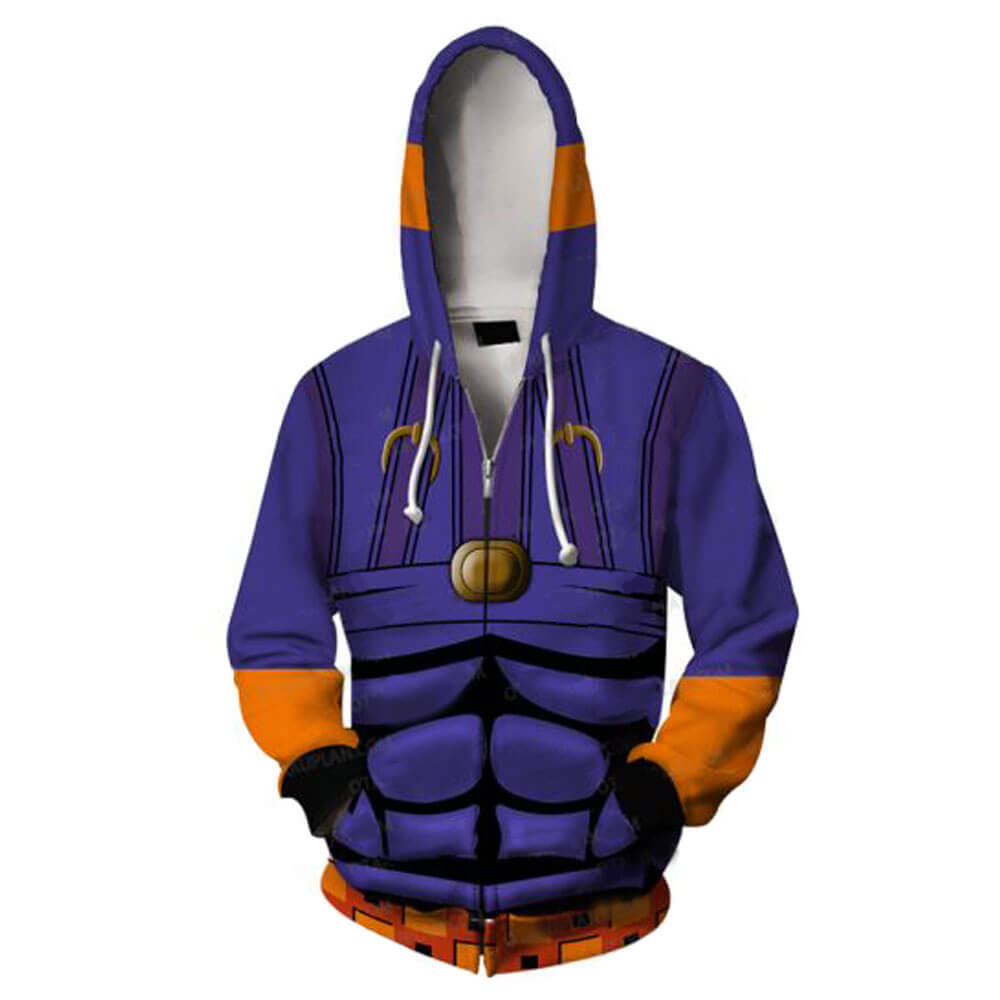 Jojo's Bizarre Adventure Hoodie Unisex Adult 3D Print Zip Up Sweatshirt Jacket