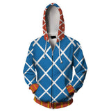 Jojo's Bizarre Adventure Hoodie Unisex Adult 3D Print Zip Up Sweatshirt Jacket