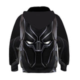 Kids Black Panther Costume Cosplay 3D Printed Pullover Sweatshirt
