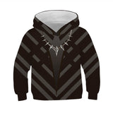 Kids Black Panther Costume Cosplay 3D Printed Pullover Sweatshirt