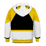 Kids Power Rangers TV White Ranger Cosplay 3D Printed Hoodie Pullover Sweatshirt