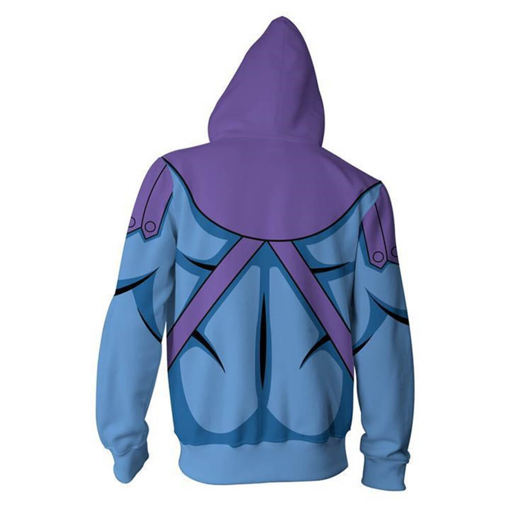 Masters of the Universe Anime He Man And Skeletor Unisex Adult Cosplay 3D Print Zip Up Sweatshirt