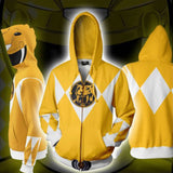 Power Rangers TV Trini Kwan Yellow Ranger Unisex Adult Cosplay Zip Up 3D Print Hoodies Jacket Sweatshirt