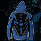 Mortal Kombat 11 Game Sub-zero Blue Cosplay Unisex 3D Printed Hoodie Sweatshirt Pullover
