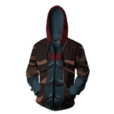 New Batman Cosplay Unisex Adult 3D Print Zip Up Sweatshirt Jacket