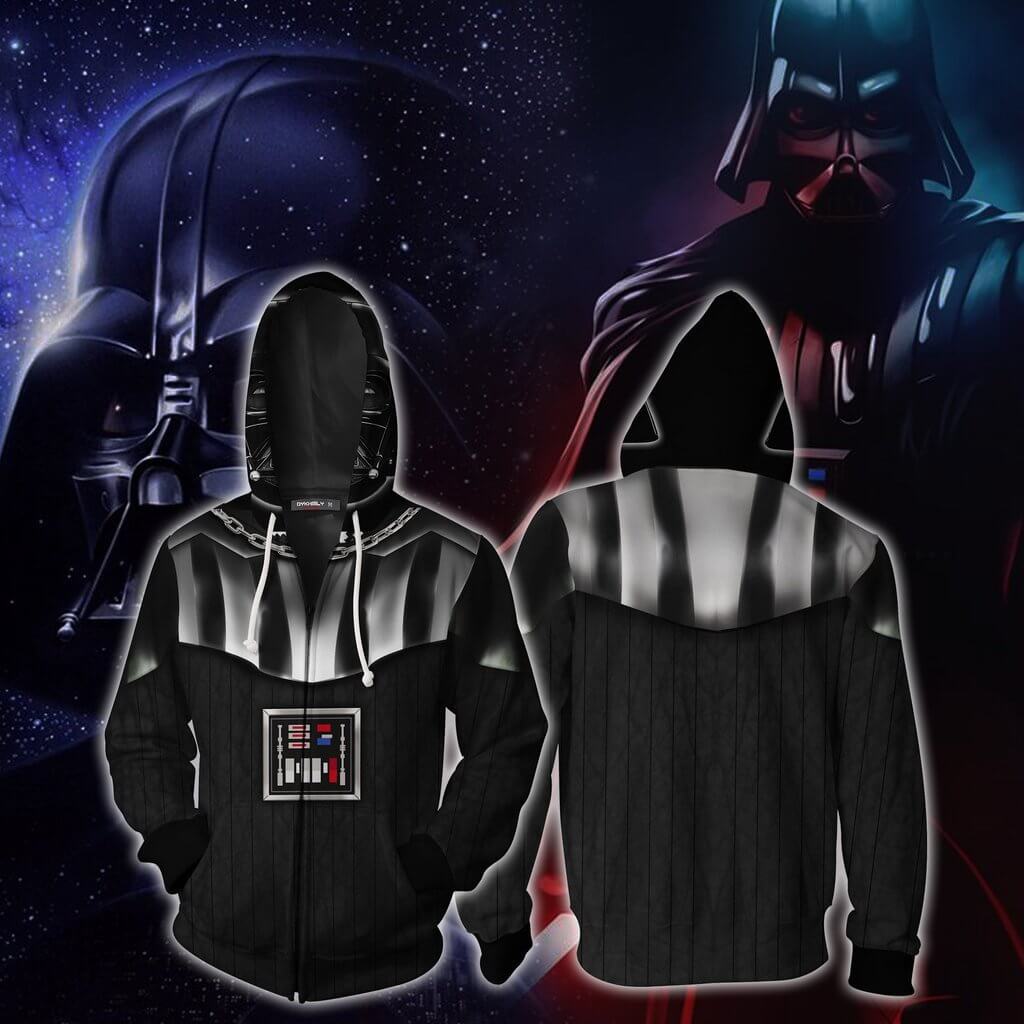 New Style Star Wars Movie Darth Vader Unisex Adult Zip Up 3D Print Hoodies Jacket Sweatshirt