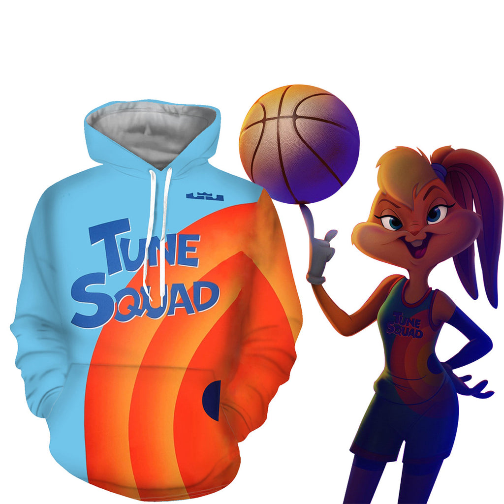 Space Jam: A New Legacy Cosplay Costume Hoodie Pants 3D Printed Hooded Coat Polyester Sportswear Shirt