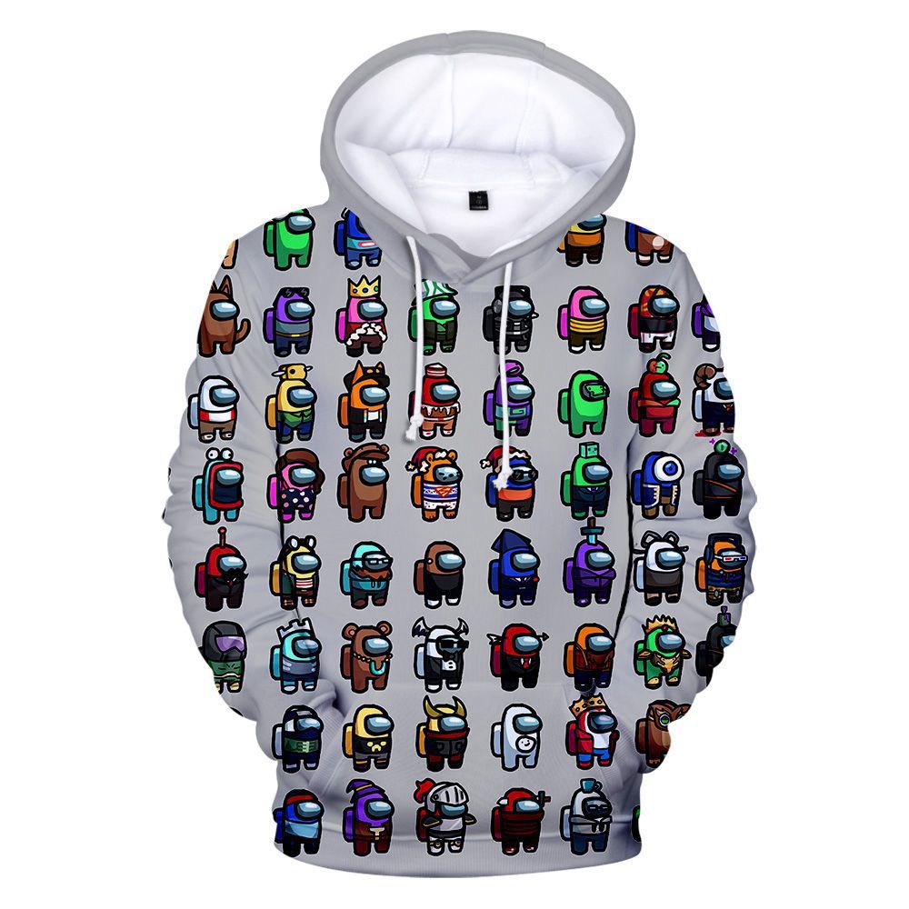 Kids Style-21 Impostor Crewmate Among Us Cartoon Game Unisex 3D Printed Hoodie Pullover Sweatshirt