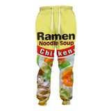 Ramens Noodle Soup Food Chicken Flavor Unisex Adult Cosplay Zip Up 3D Print Hoodies Jacket Sweatshirt