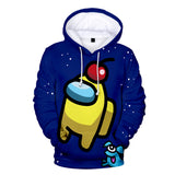 Kids Style-10 Impostor Crewmate Among Us Cartoon Game Unisex 3D Printed Hoodie Pullover Sweatshirt