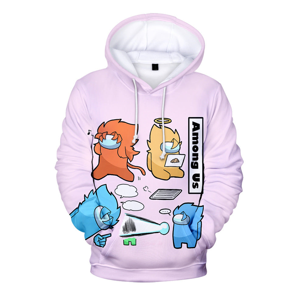 Kids Style-16 Impostor Crewmate Among Us Cartoon Game Unisex 3D Printed Hoodie Pullover Sweatshirt
