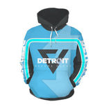 Detroit Become Human Game Sky Blue Unisex 3D Printed Hoodie Pullover Sweatshirt