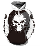 Punisher TV Frank Castle Skeleton Style D Unisex Adult Cosplay 3D Print Hoodies Pullover Sweatshirt