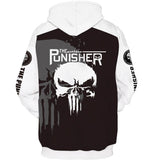 Punisher TV Frank Castle Skeleton Style D Unisex Adult Cosplay 3D Print Hoodies Pullover Sweatshirt