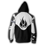 RWBY Anime Blake Belladonna Black White Unisex 3D Printed Hoodie Sweatshirt Jacket With Zipper