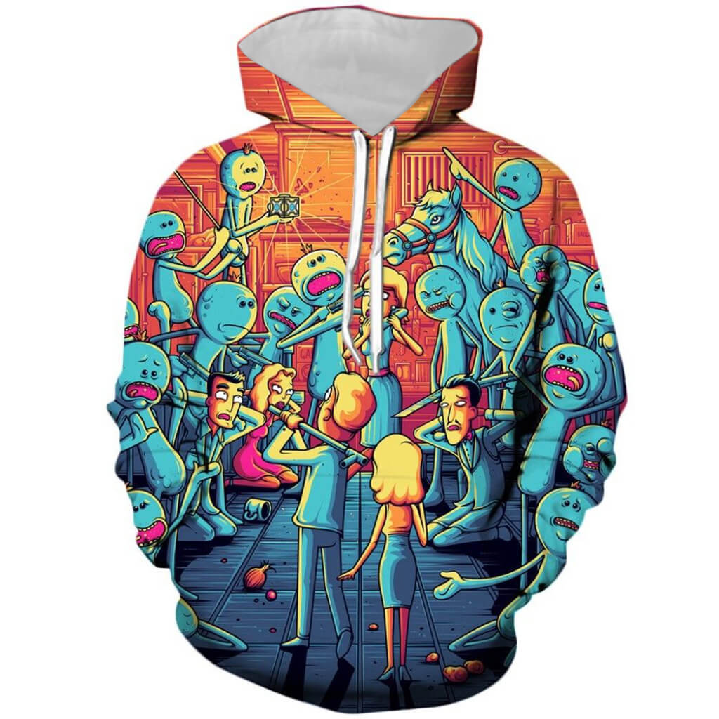 Rick and Morty Cartoon Rick Sanchez Morty Smith 16 Unisex Adult Cosplay 3D Print Hoodies Jacket Sweatshirt