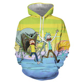 Rick and Morty Cartoon Rick Sanchez Morty Smith 2 Unisex Adult Cosplay 3D Print Hoodies Jacket Sweatshirt