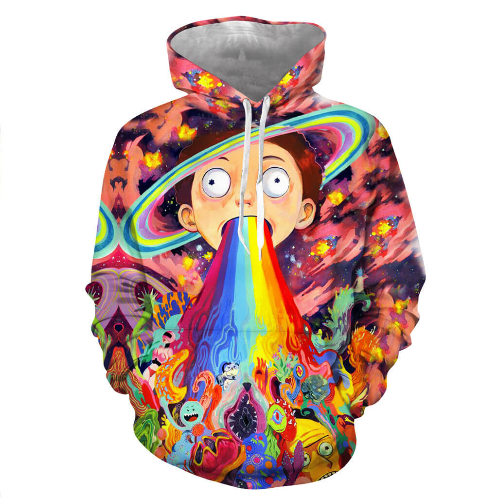Rick and Morty Cartoon Rick Sanchez Morty Smith 6 Unisex Adult Cosplay 3D Print Hoodies Jacket Sweatshirt